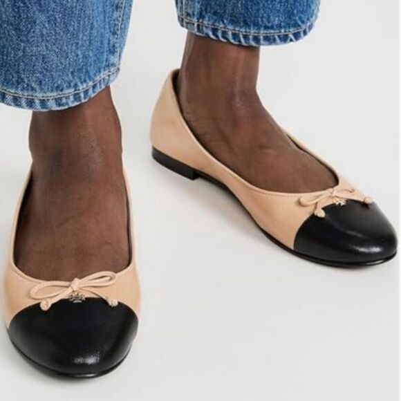 BRAND NEW CHARLES ALBERT TWO TONE BALLET BOWNOT FLAT SHOE - Picture 1 of 16